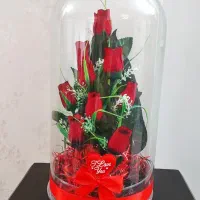 باکس شیشه ایی گل