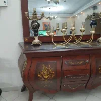 کنسول واینه شیک وارزنده منبت کاری خمره ای|بوفه، ویترین، کنسول|تهران, تهرانسر شرقی|دیوار