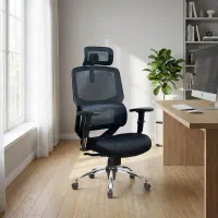 صندلی اداری متحرک SM7707 با مکانیزم براکت‌دار