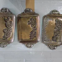 سینی قند پهلو مستطیل روس مهردار قلمزنی شده