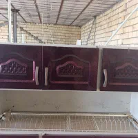 کابینت بالا و پایین با سینک ابچکان ظرفشویی دوقلو|مصالح و تجهیزات ساختمان|پلدختر, |دیوار