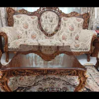 فروش مبل استیل ۷ نفره با میز و ۲ عدد عسلی|مبلمان خانگی و میز عسلی|تهران, تهرانسر شمالی|دیوار