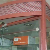 ویترین آلومینیوم آیینه چراغدار|بوفه، ویترین، کنسول|لنجان, |دیوار