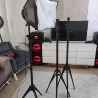 پایه فون عکاسی panason و سه پایه سافت باکس|دوربین عکاسی و فیلم‌برداری|تهران, پاسداران|دیوار