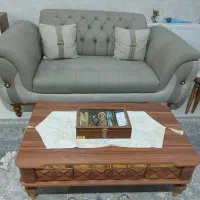 مبل راحتی کرم نسکافه ای