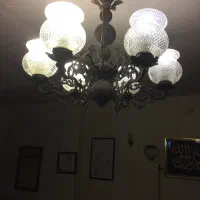 لوستر برنزی ۴و ۶ شعله|لوستر و چراغ آویز|خرمدشت, |دیوار