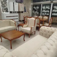 مبل کلاسیک کویین چستر دار چوب راش مدل پرنس کد ۶۶|مبلمان خانگی و میز عسلی|شیراز, دوکوهک|دیوار