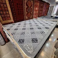 گلیم ۹ متری طرح چهارخونه ستاره نگارین۱ کد 0393|گلیم، جاجیم، گبه|مشهد, امیر|دیوار