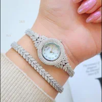 ست دستبند ساعت جنس نقره مدل مبینا نقره سازی