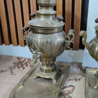 فروش سماور ذغالی برنجی در دو سایز