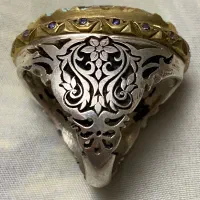 انگشتر فیروزه نیشابوری درشت قواره