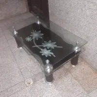 میز شیشه ای جلو مبلی