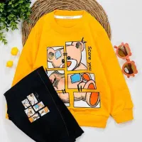 ست پسرانه پنبه لاکردار بیرون پوش با شلوارلی|کفش و لباس بچه|تبریز, |دیوار