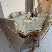 میزناهارخوری۶نفره شیک وتمیزدرحدنوبهترین چوب