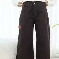 شلوار بگ واید قهوه ای سایز ۴۰