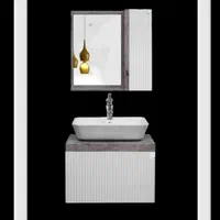 روشویی کابینتی کسری سفید پتینه