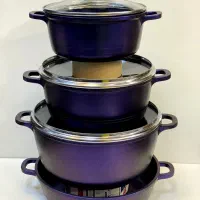 سرویس قابلمه چدن گرانیت|ظروف پخت‌وپز|ری, شهادت|دیوار