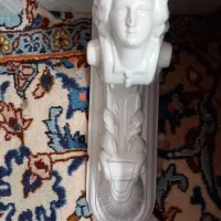 ۲ عدد مجسمه گچی دکوری قدیمی ۴۰ سانتی