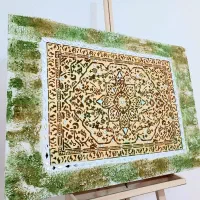 تابلو فرش با پودر مخمل وآینه کاری|تابلو فرش|شهریار, شهرک امیریه|دیوار