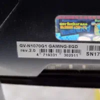 کارت گرافیک 1070 8gvram gigabyte