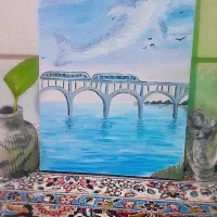 تابلو نقاشی ابر و وال ،خیالو دریا|تابلو، نقاشی، عکس|زاهدان, |دیوار