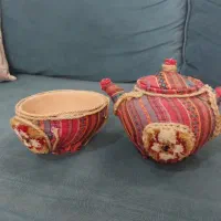 قوری سفالی تزیینی