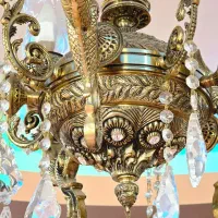 لوستر فرشته پر کار شرکتی در حد نو|لوستر و چراغ آویز|خوی, |دیوار