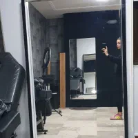 آینه قدی بزرگ با قاب مشکی