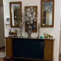 کنسول و آینه با میز تی وی