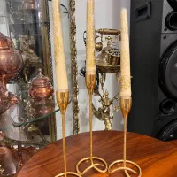 شمع و شمعدان پایه پیچ دکوری
