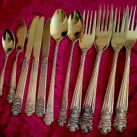 70 ساله قاشق چنگال عتیقه ضخیم محکم زیبا|ظروف سرو و پذیرایی|تهران, والفجر|دیوار