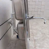 سینک ظرفشویی دوقلو روکار و شیر اهرمی