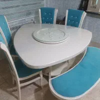 مبل 7نفره و میز ناهار خوری 6نفره|مبلمان خانگی و میز عسلی|لالجین, |دیوار