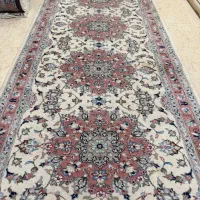 کناره دستبافت کاشان فرش طرح ابریشم