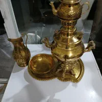 سماور زغالی قوری سینی پارچ