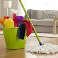 خانم برای نظافت