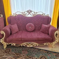 مبلمان ۸ نفره و نهارخوری ۸ نفره و یک بوفه شیک