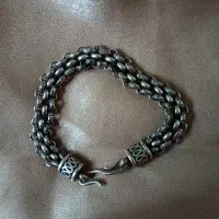 دستبند نقره مردانه