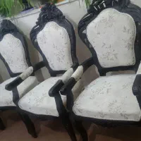 مبلمان استیل چوب گردو ۹ نفره|مبلمان خانگی و میز عسلی|اصفهان, طاحونه|دیوار