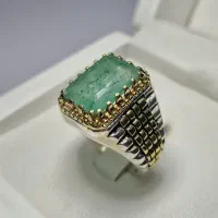 انگشتر زمرد رکاب رولکسی کد 1248 سجادی