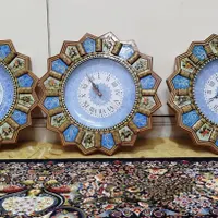 ساعت دیواری خاتم با صفحه میناکاری اصفهان، نو|ساعت دیواری و تزئینی|تهران, سلسبیل|دیوار