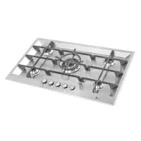 اجاق گاز steel شیشه ای روگازی صفحه ای چدن جدید