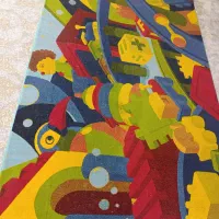 گلیم فرش سه بعدی طرح کودک