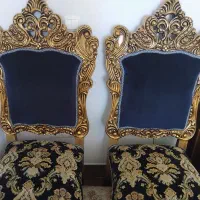 مبل سلطنتی تمام چوب راش تمام ورق طلا اصل|مبلمان خانگی و میز عسلی|ملایر, |دیوار