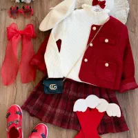 سارافون دخترانه یلدایی|کفش و لباس بچه|تهران, شهرک صدرا|دیوار