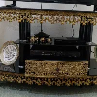 میز تی وی و بوفه و ساعت زیبا|بوفه، ویترین، کنسول|ویلکیج, |دیوار