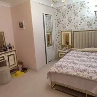 سرویس خواب کامل ۷ تکه، فلز و چوب و شیشه