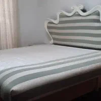 تخت دونفره MDF هایکلاس تمیز در حد نو|تخت و سرویس خواب|لاهیجان, شهرک سلمان فارسی|دیوار