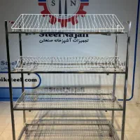 ترولی حمل ظروف استیل / ترولی ۳ طبقه