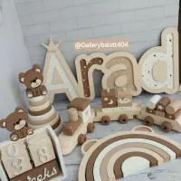 استنداسم سیسمونی اسباب بازی چوبی